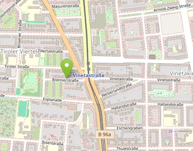Karte Brennerstraße 83, 13187 Berlin-Pankow